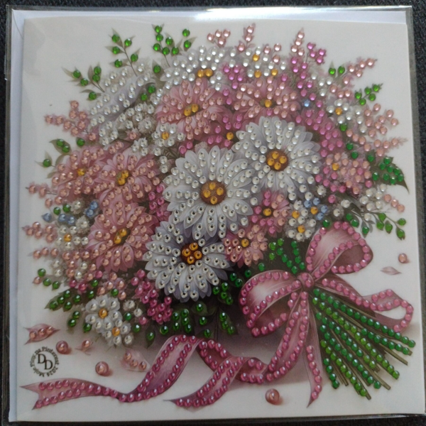 Dubbele Wenskaart + envelop (handgemaakt)