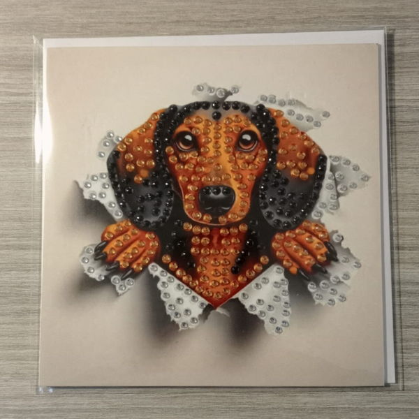 Dubbele Wenskaart + envelop (handgemaakt)