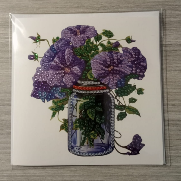 Dubbele Wenskaart + envelop (handgemaakt)