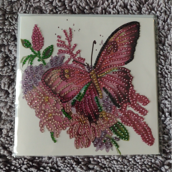 Dubbele Wenskaart + envelop (handgemaakt)