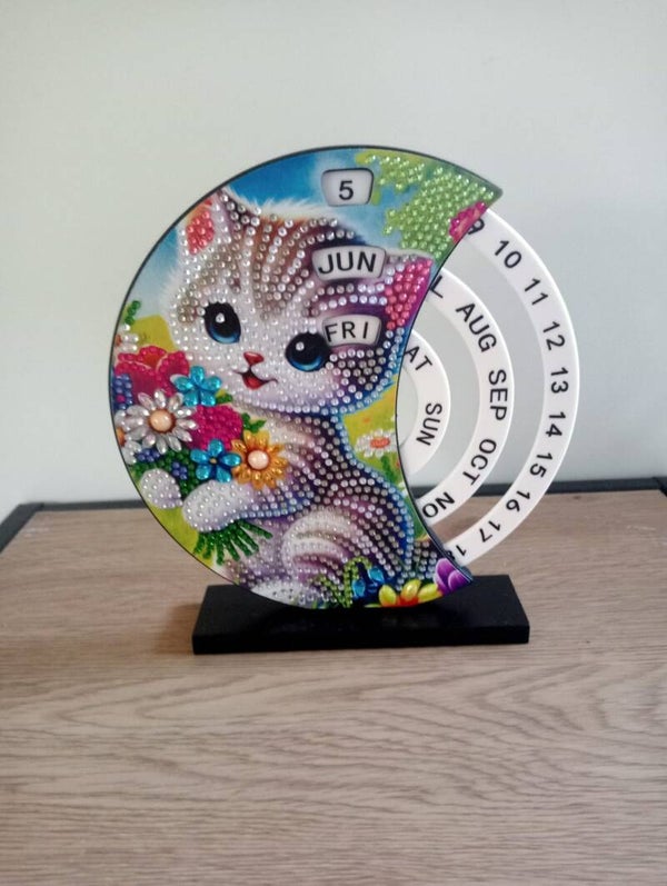 Draai kalender (tafelmodel) Poes