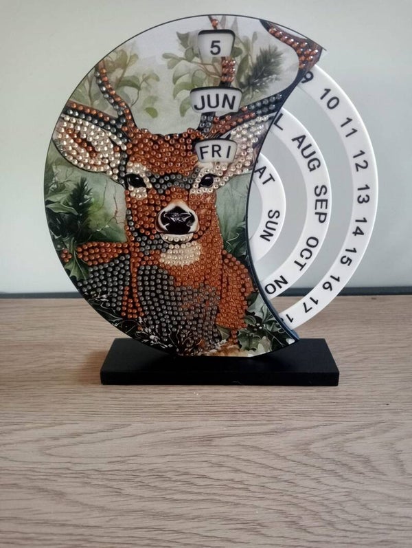 Draai kalender (tafelmodel) Hert