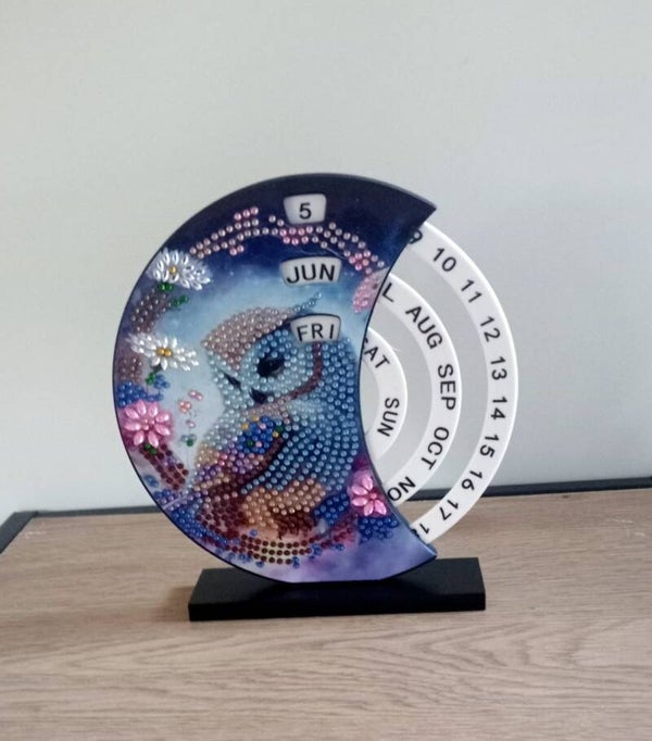 Draai kalender (tafelmodel) Uil