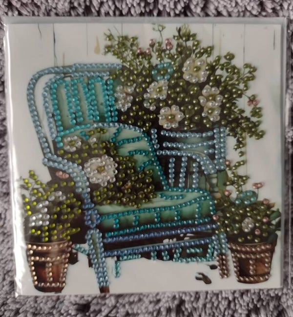 Dubbele Wenskaart + envelop (handgemaakt)