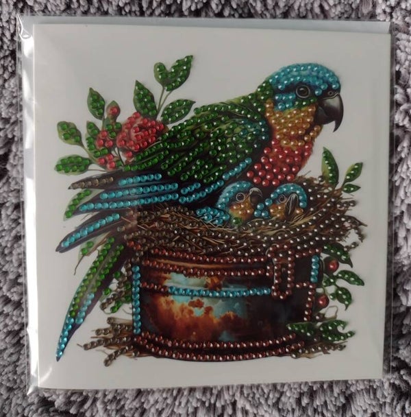 Dubbele Wenskaart + envelop (handgemaakt)