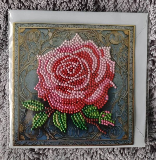 Dubbele Wenskaart + envelop (handgemaakt)