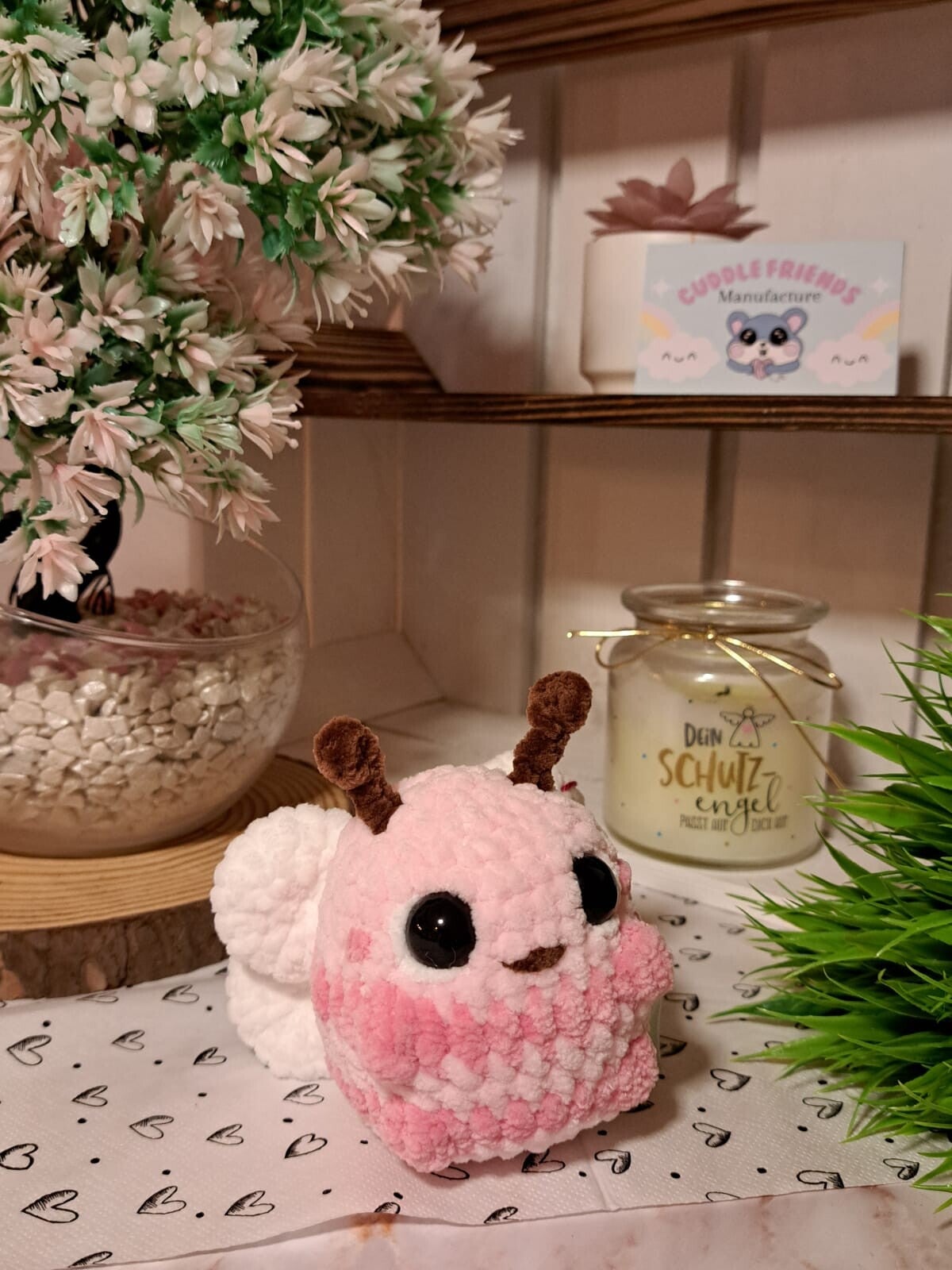 Großes gehäkeltes Bienchen, Biene, Hummel, Amigurumi, Plüschtier, Kuscheltier, flauschig, Geschenk, süßer Freund, handgemacht