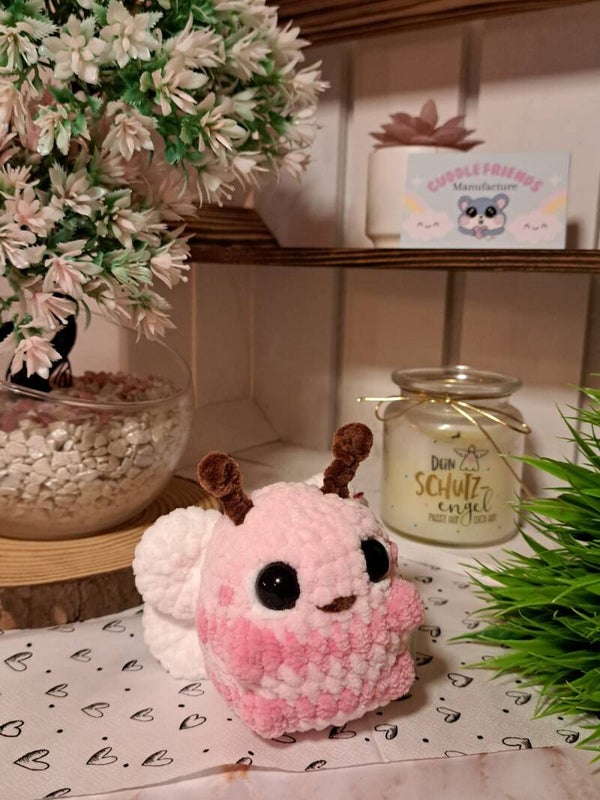 Großes gehäkeltes Bienchen, Biene, Hummel, Amigurumi, Plüschtier, Kuscheltier, flauschig, Geschenk, süßer Freund, handgemacht