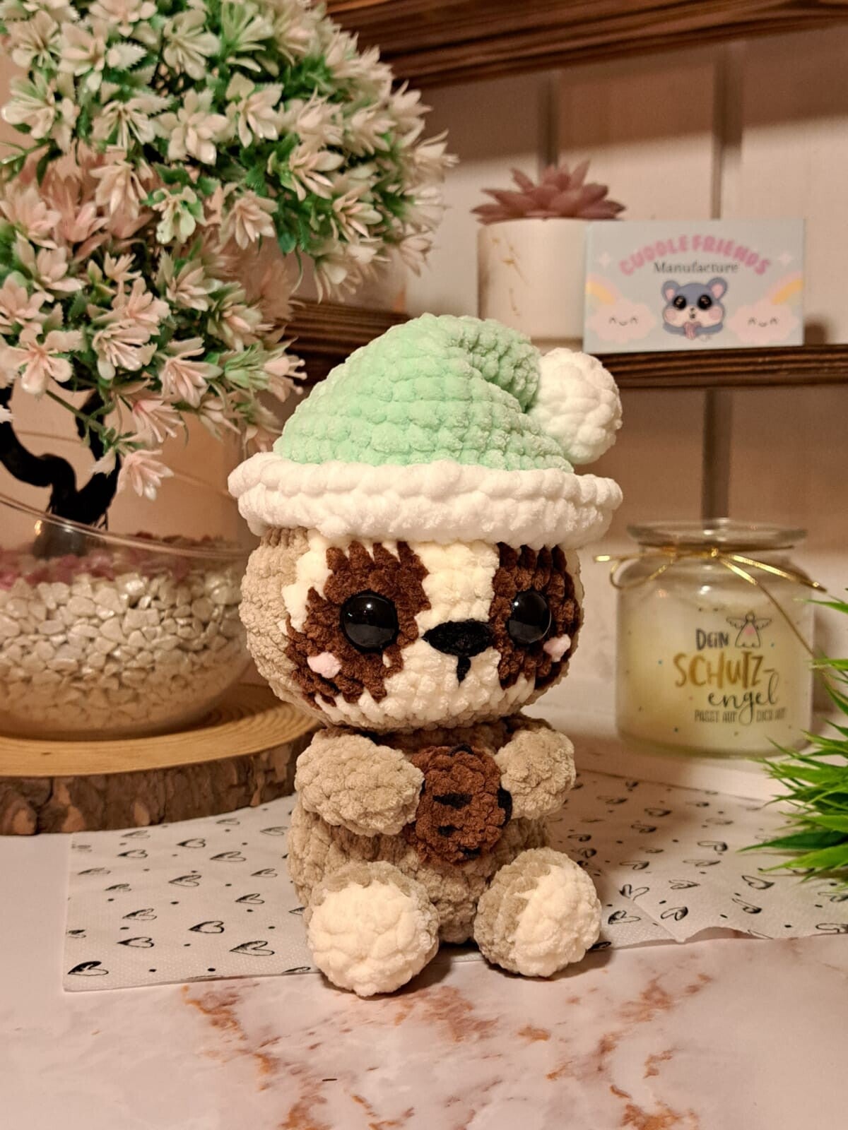 Sofortkauf - Gehäkeltes Faultier, niedliches Plüschtier, Babyfaultier, Fauli, Sloth, Handgemachtes Amigurumi mit Liebe, Geschenk für Kinder und Erwachsene