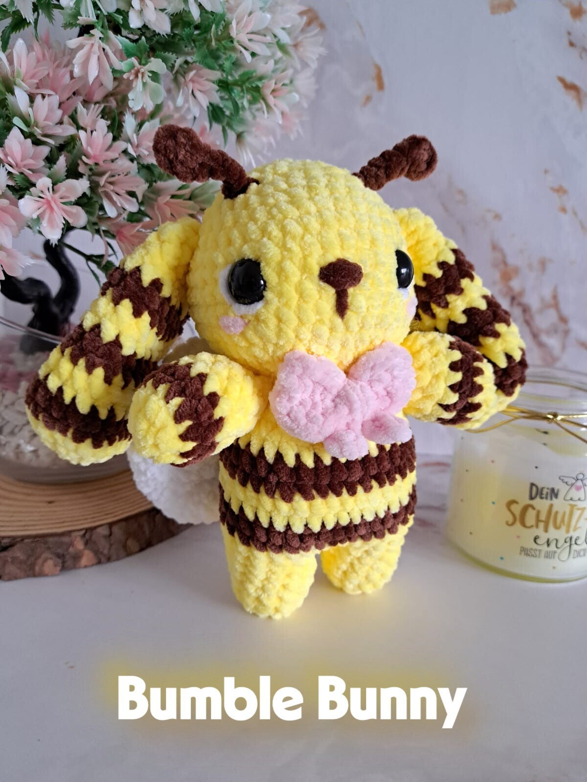 Magic Bunny - Gehäkelter Hase, niedliches Plüschtier, Babyhase, Hasi , Handgemachtes Amigurumi mit Liebe, Geschenk für Kinder und Erwachsene
