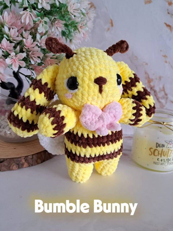 Magic Bunny - Gehäkelter Hase, niedliches Plüschtier, Babyhase, Hasi , Handgemachtes Amigurumi mit Liebe, Geschenk für Kinder und Erwachsene