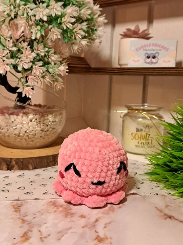 Sofortkauf - Gehäkelter Oktopus, niedliches Plüschtier, Babyoktopus, Handgemachtes Amigurumi mit Liebe, Geschenk für Kinder und Erwachsene
