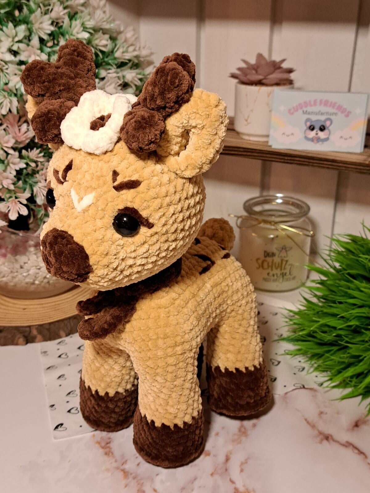 Großes Gehäkeltes Rentier // Kuscheltier // Weihnachten // Geschenkidee // Kindergeburtstag // Dekoration // Winter // Handgemacht mit Liebe