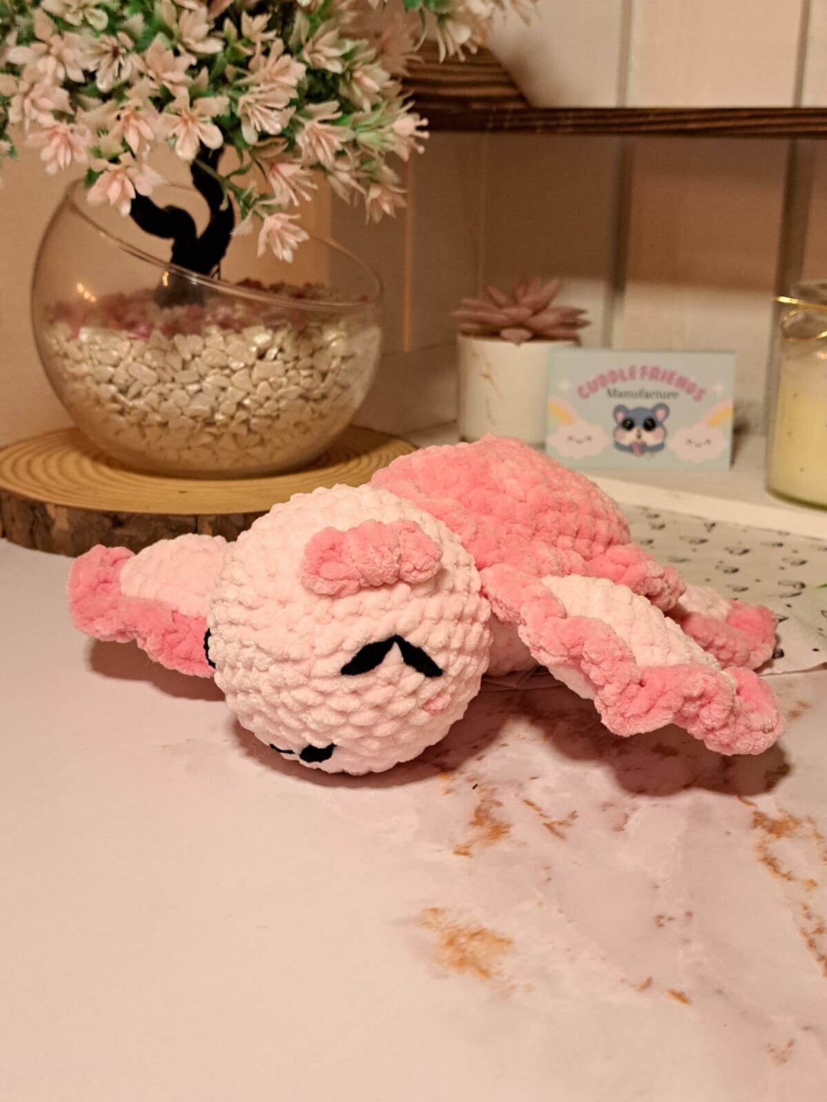 Gehäkelte Schildkröte, niedliches Plüschtier, Babyschildkröte, Schildi, Handgemachtes Amigurumi mit Liebe,Geschenk für Kinder und Erwachsene