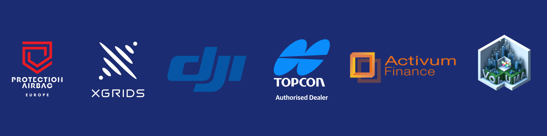 XGRIDS DJI TOPCON ACTIVUM VOLUMA.AI