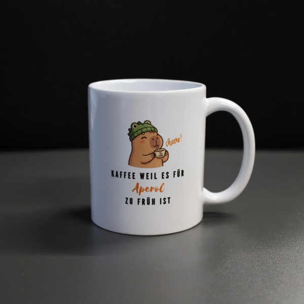 Kaffee weil es für Aperol zu früh ist - Kaffeetasse