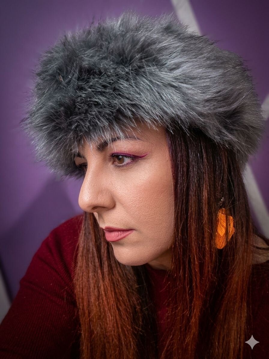 Copricapo in ecopelliccia