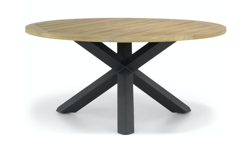 Berlijn - luxe tuintafel ovaal graniet black diamand