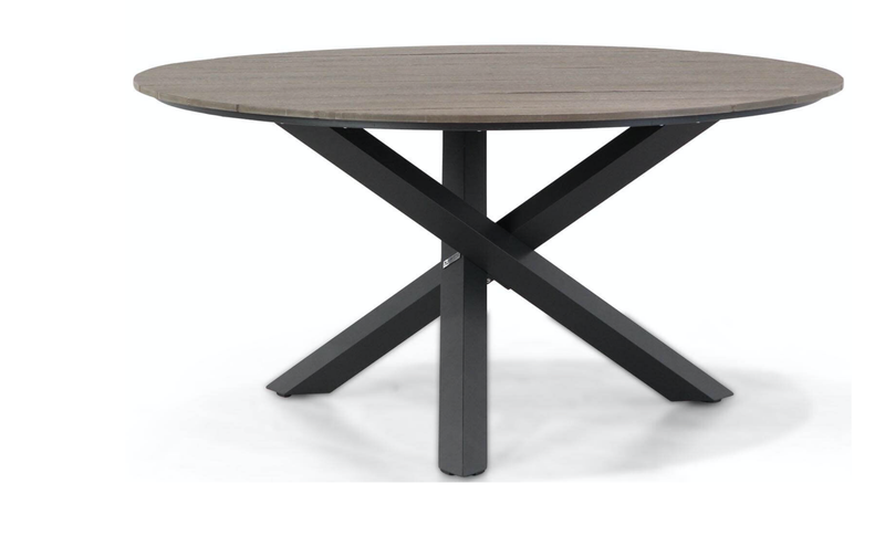 Berlijn - luxe tuintafel ovaal graniet black diamand