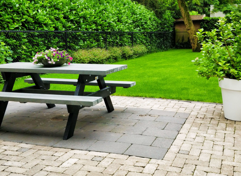 Kunststof picknicktafel idee