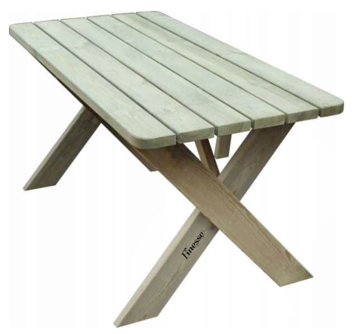 Houten tuintafel 120 cm – Robuust en Duurzaam voor Jouw Tuin -Andy