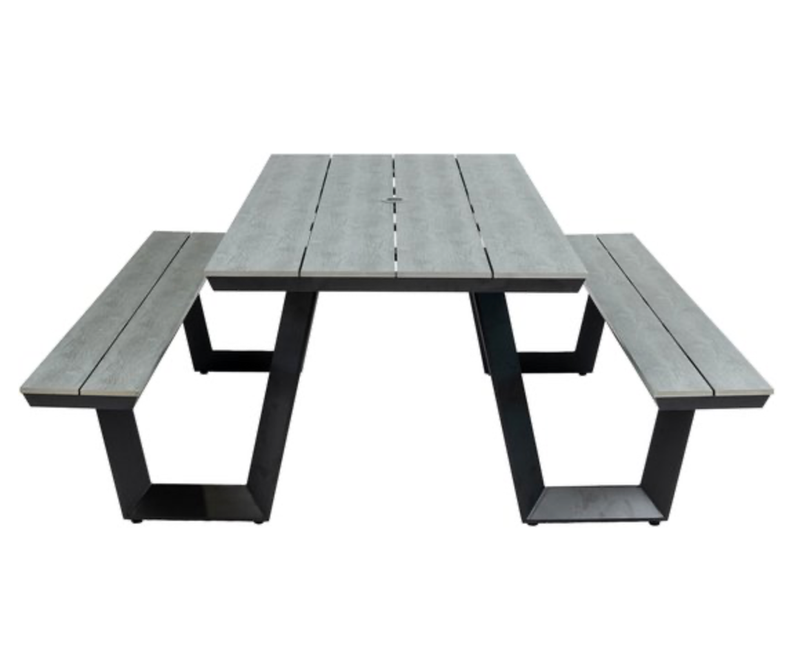 Picknicktafel Coffee Bay | Grey | Aluminium & Polywood