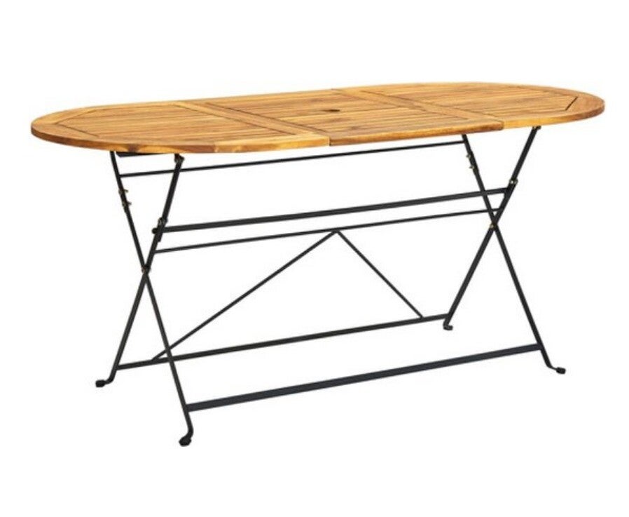 Tuintafel ovaal: Tuintafel-ovaal-160x85x74-cm-massief-acaciahout