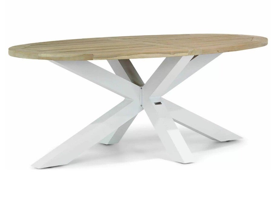 Tuintafel ovaal: Lifestyle Bradford dining tuintafel 200 cm x 110 cm