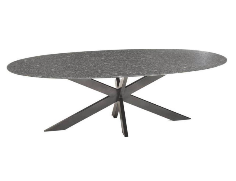 Nr 5. Studio 20. Tuintafel ovaal graniet black