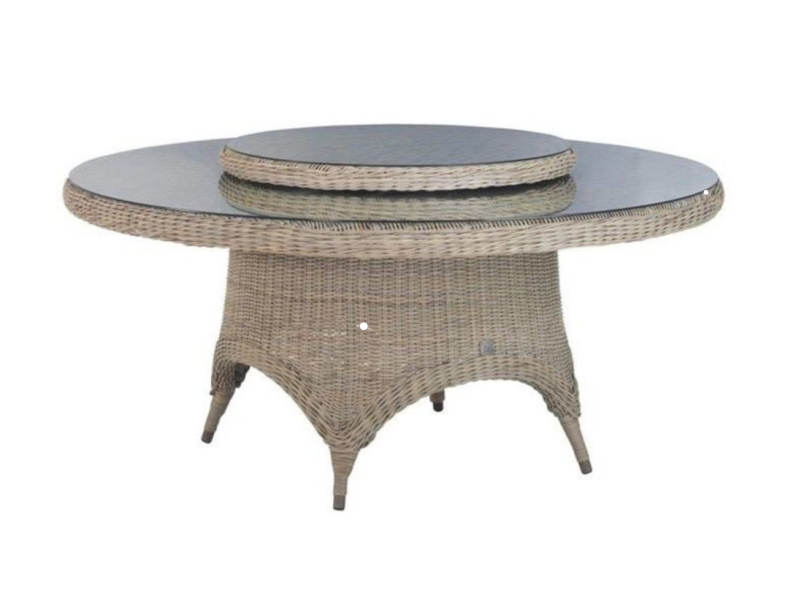 Berlijn - luxe tuintafel ovaal graniet black diamand