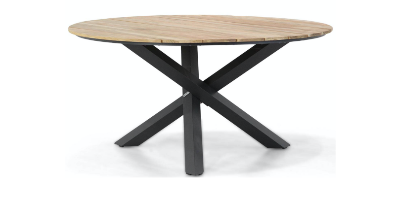 Berlijn - luxe tuintafel ovaal graniet black diamand