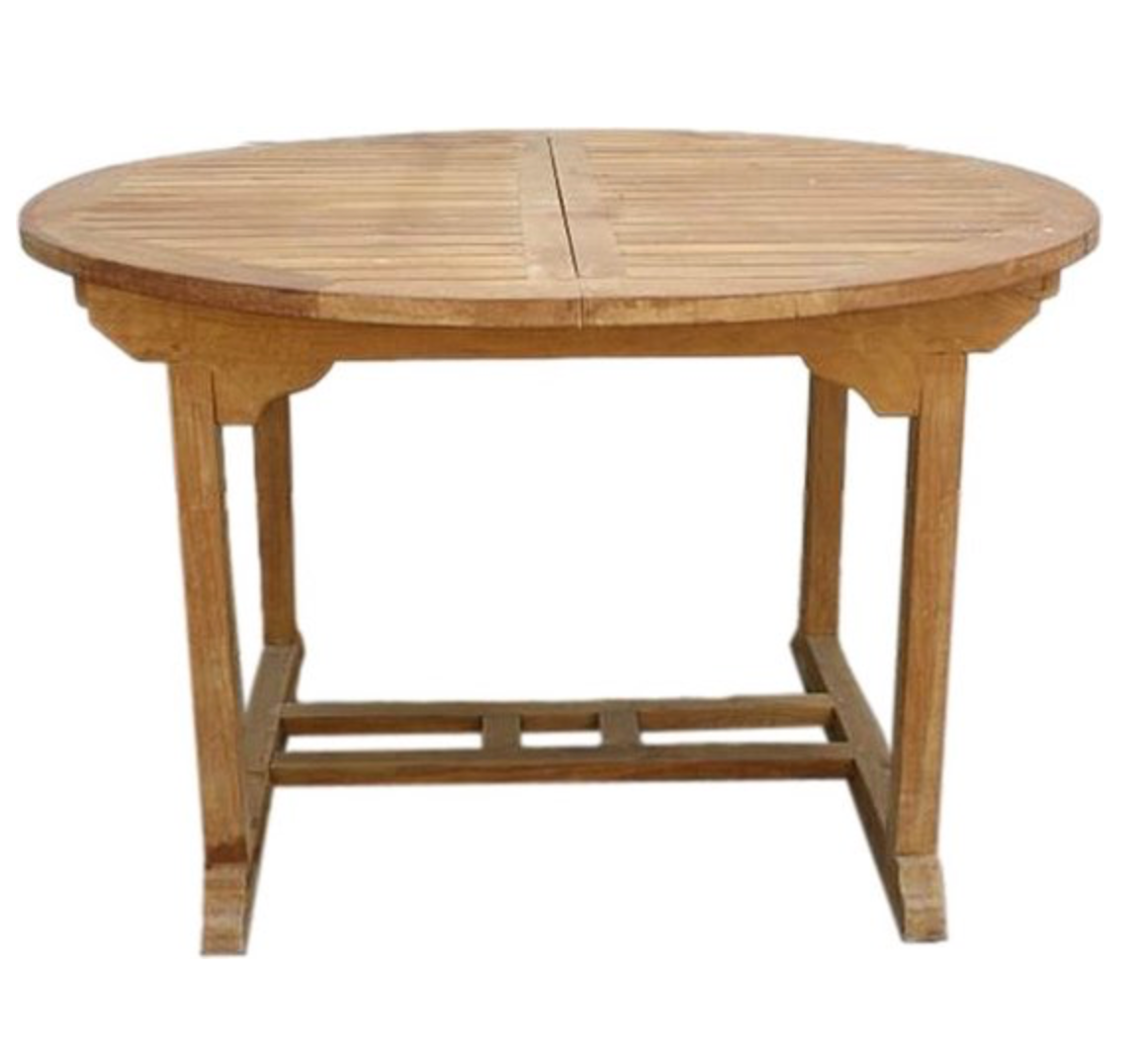 teakhouten tuintafel uitschuifbaar