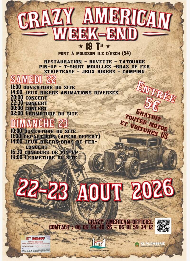 CRAZY AMERICAN à PONT à MOUSSON
