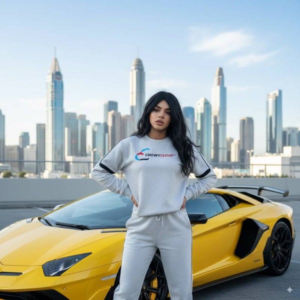 Oversized Crewneck Taped Sweatshirt