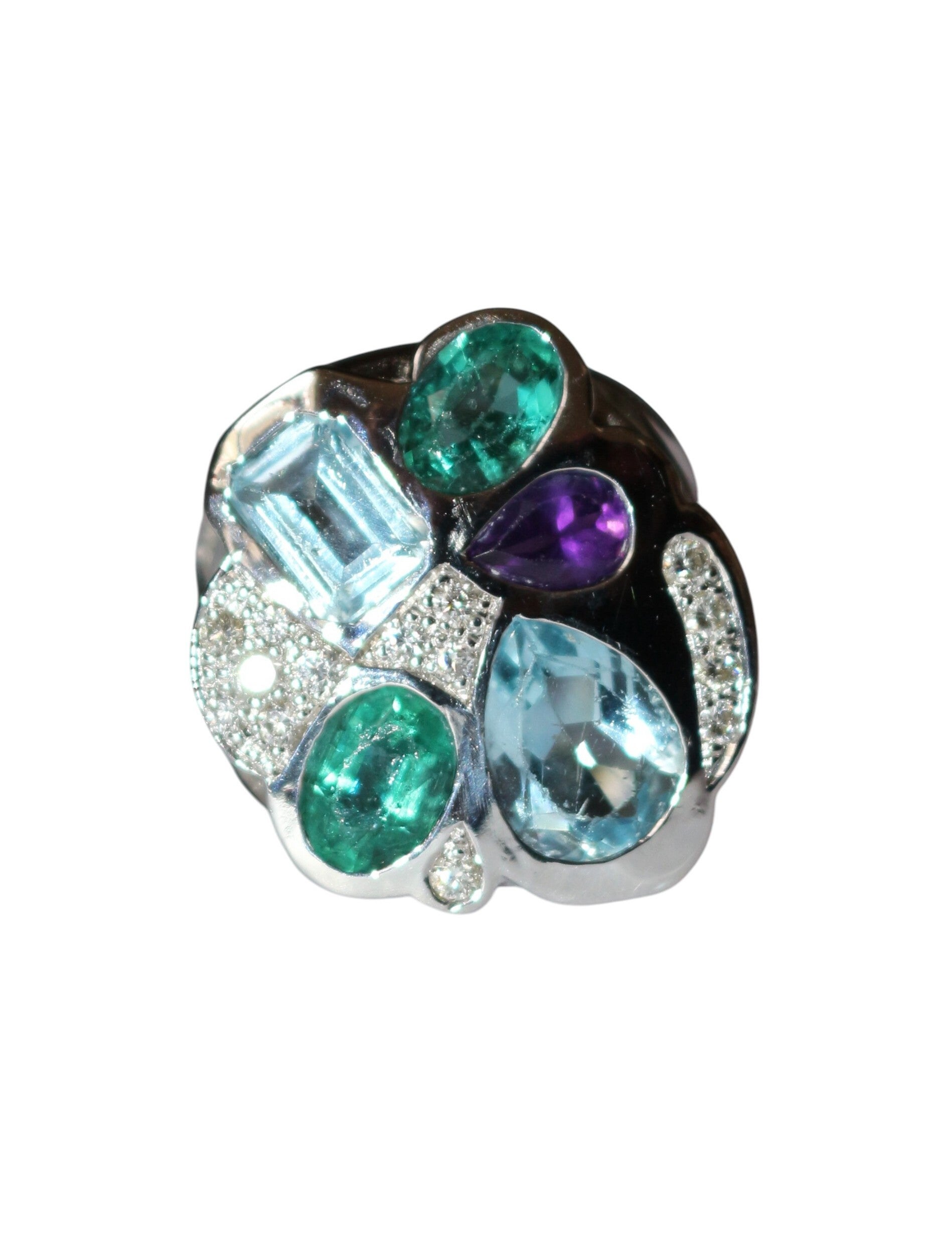 Bague multi-pierres