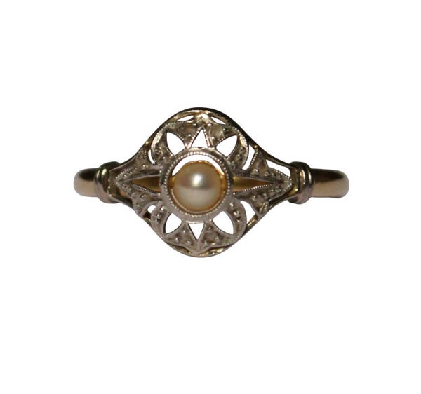 Bague Art Déco Perle