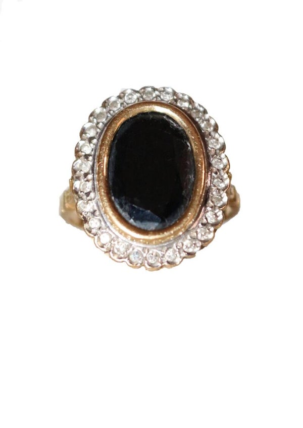 Bague Pompadour Saphir Diamants