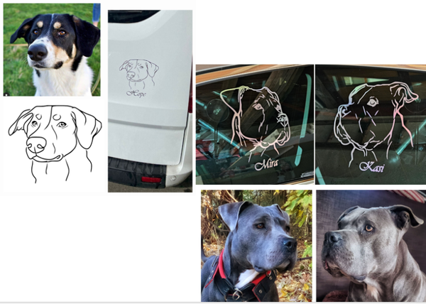 Autoaufkleber deines Hundes