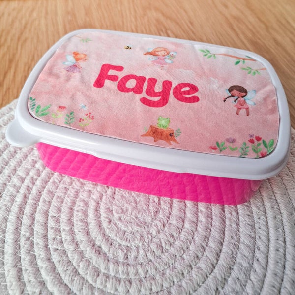 Lunchbox met naam - Elfjes