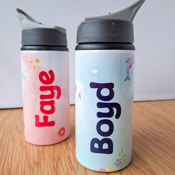 Aluminium drinkbeker met naam (500ml)