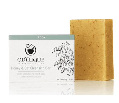 Odylique Honey & Oat Cleansing Bar. Shop Now.