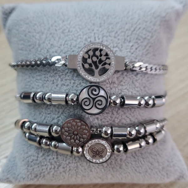 Bracciale donna in acciaio varie tipologie