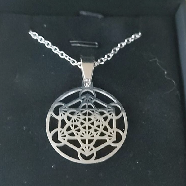 Collana Metatron in acciaio free nichel