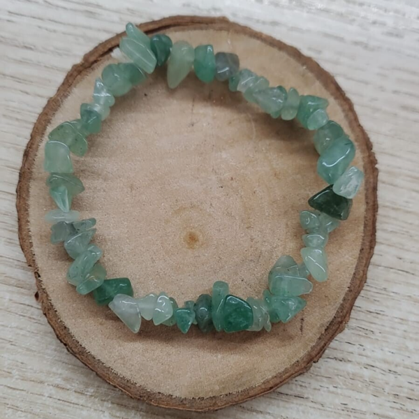 Bracciale con elastico in chips in Avventurina