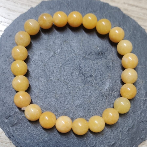 Bracciale Avventurina gialla 8mm