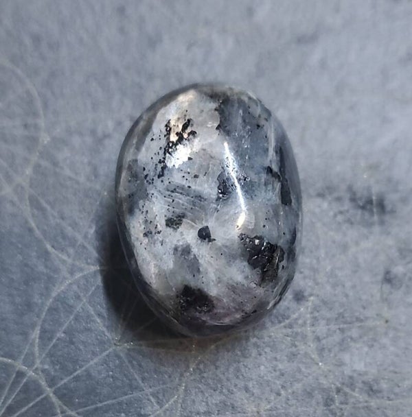 Larvikite chiamata anche pietra di luna nera 2/3 cm