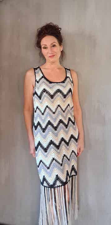 Desiqual Boho gehaakt jurkje