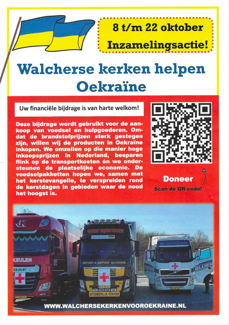 Walcherse kerken helpen oekraine