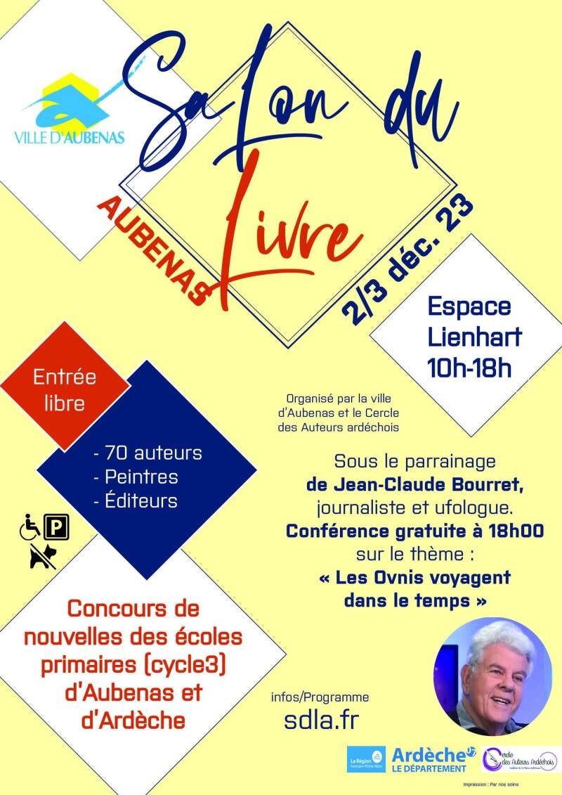 Affiche Salon du livre d'Aubenas (Ardeche) 