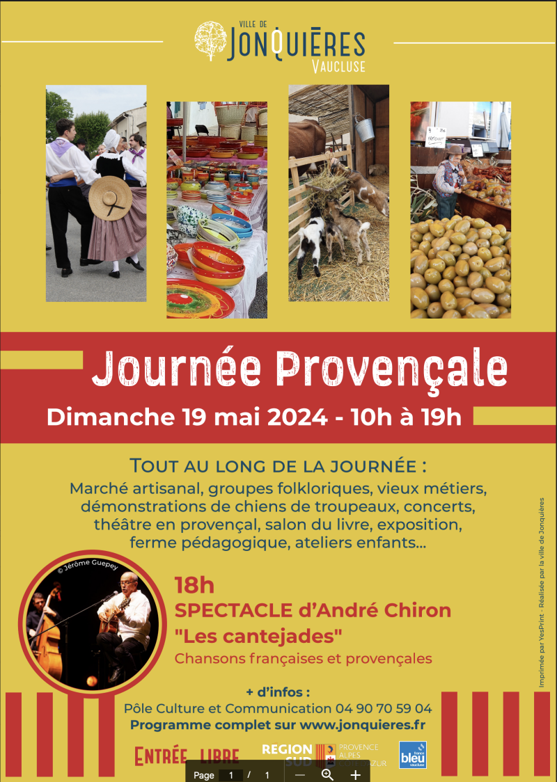 Affiche salon livre Jonquieres